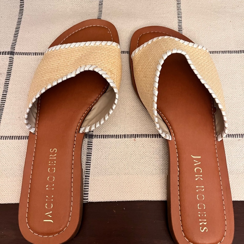 Jack Rogers Sandals Womens Size 9 Summer Resort Wear Chic Quality Statement - Picture 2 of 7